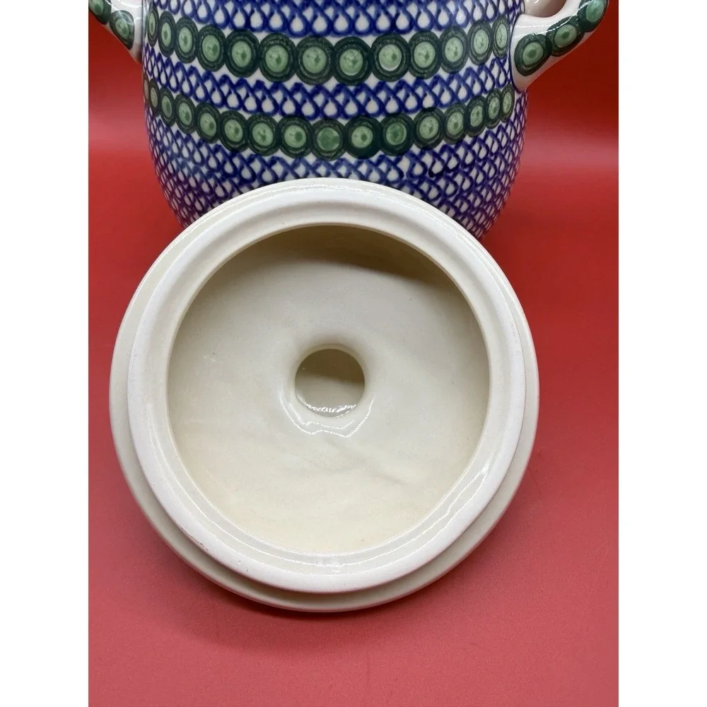 Polish Pottery Container 9.5